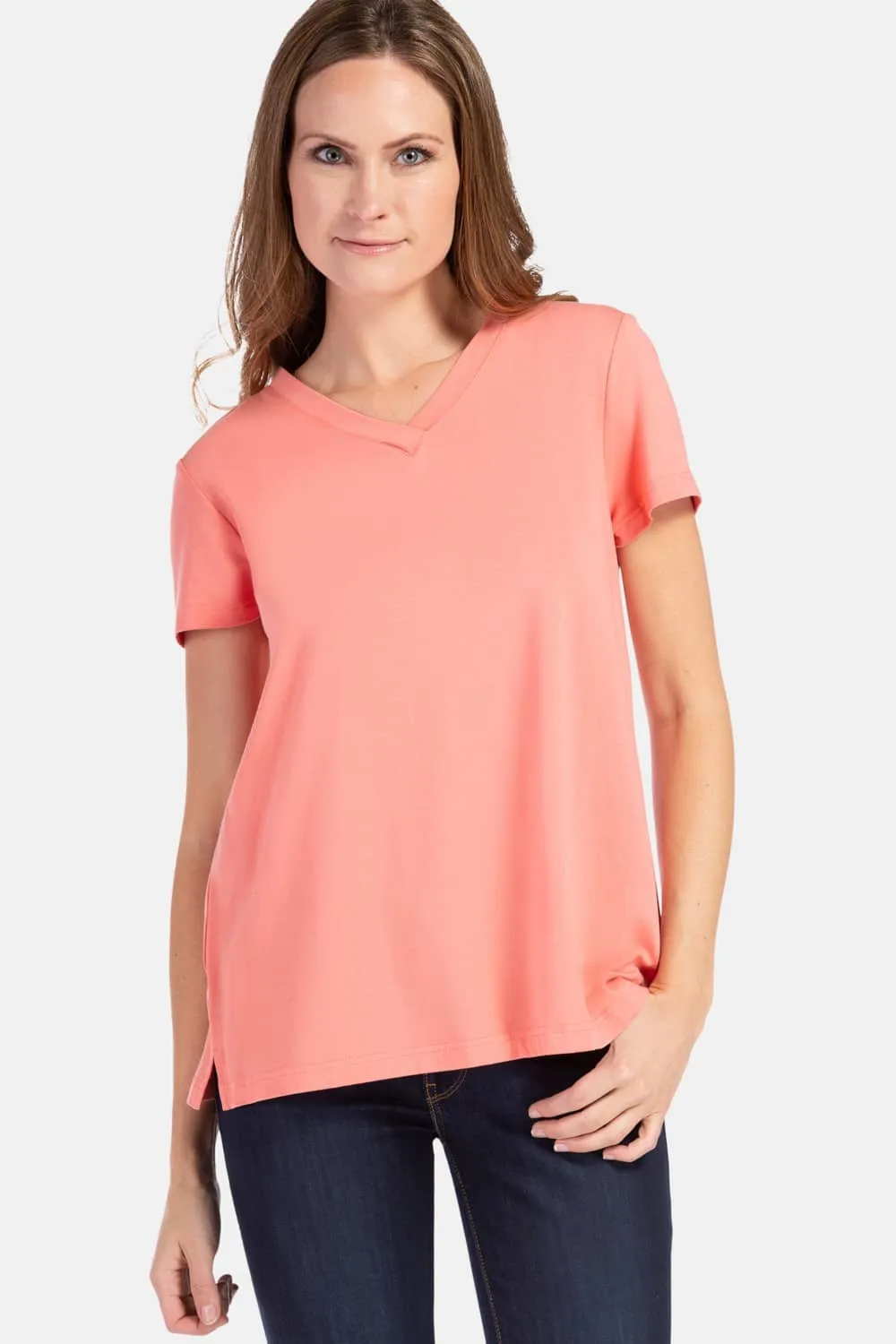 Women's Relaxed EcoFabric™ V-Neck Tee - OUTLET - FINAL SALE