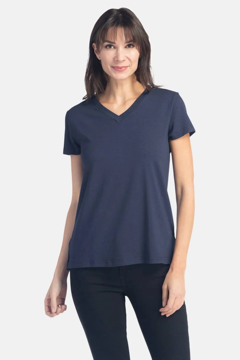 Women's Relaxed EcoFabric™ V-Neck Tee - OUTLET - FINAL SALE