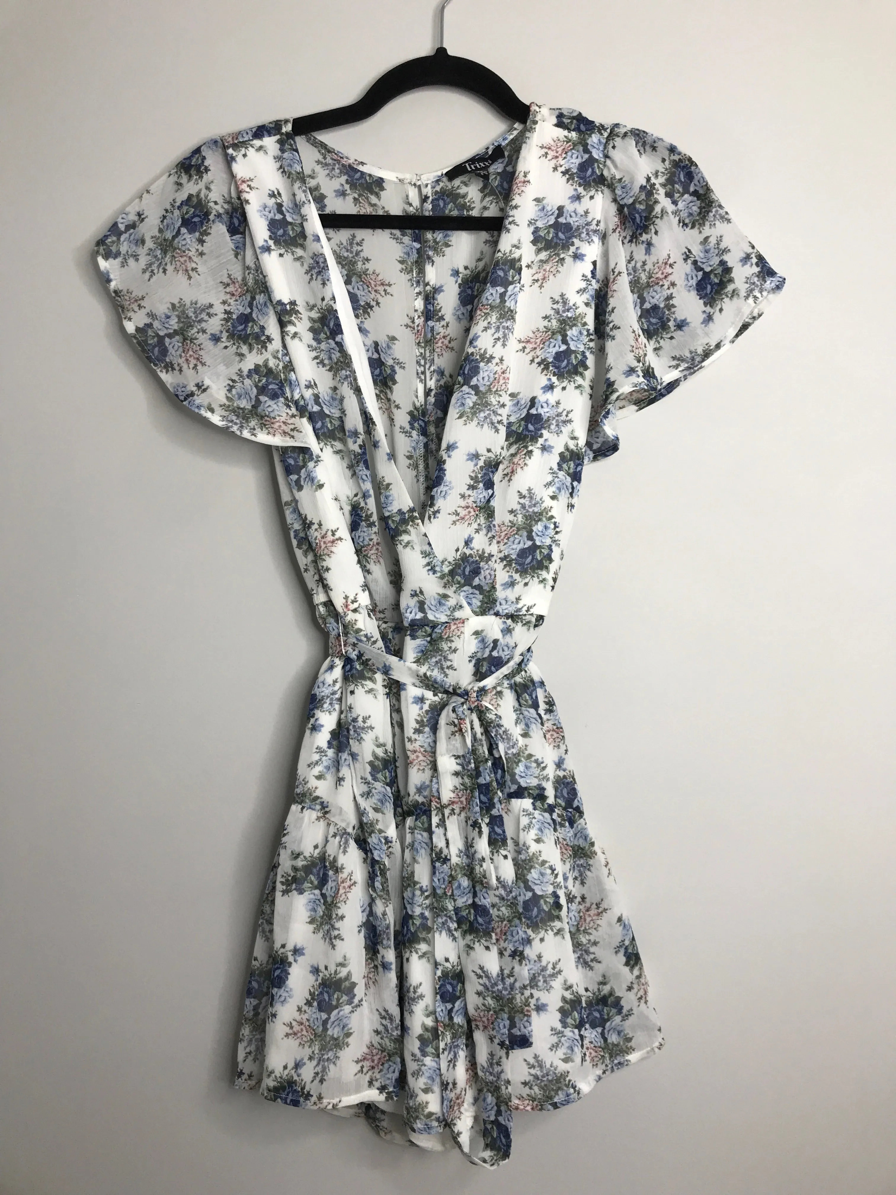 Womens Size Sm Misses Blue Trixxi Romper