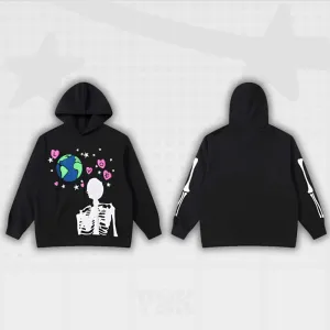 Y2K Skeleton Vintage Hoodie