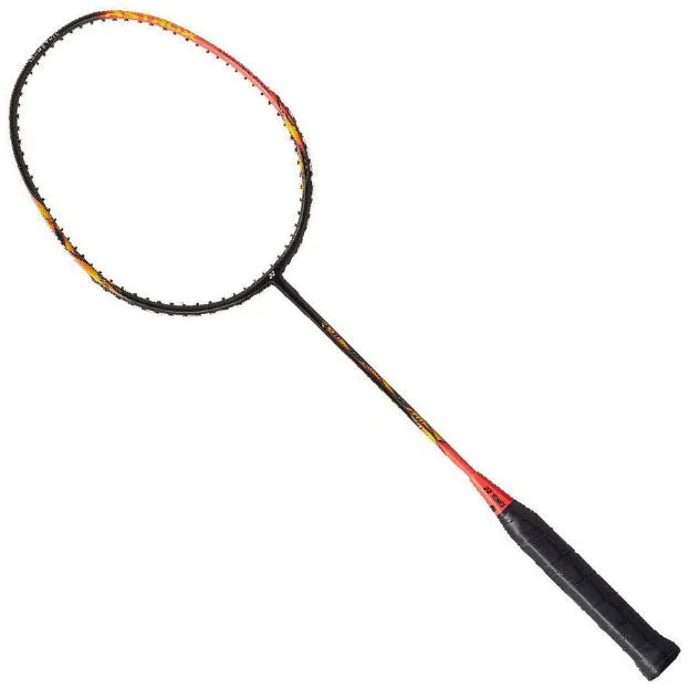 Yonex Astrox E13 Badminton Racket Strung (Black/Bright Red)