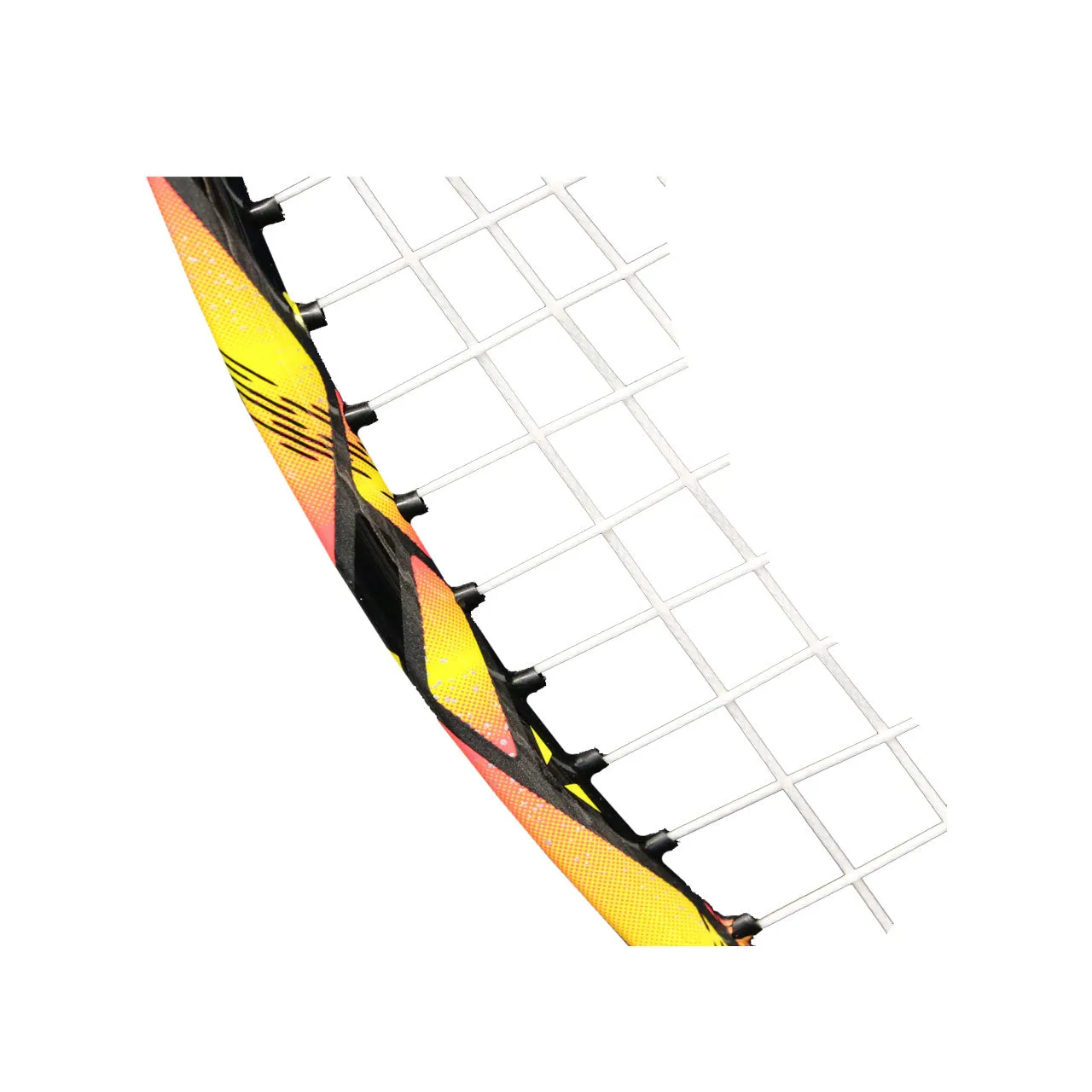 Yonex Astrox E13 Badminton Racket Strung (Black/Bright Red)