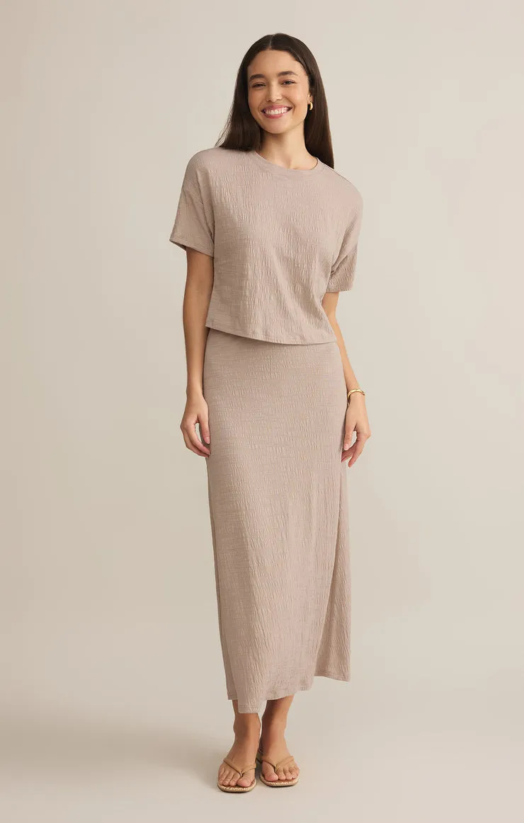 Z Supply Sway Textured Cropped Tee