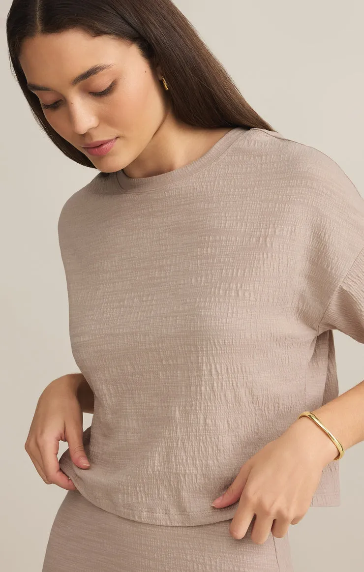 Z Supply Sway Textured Cropped Tee